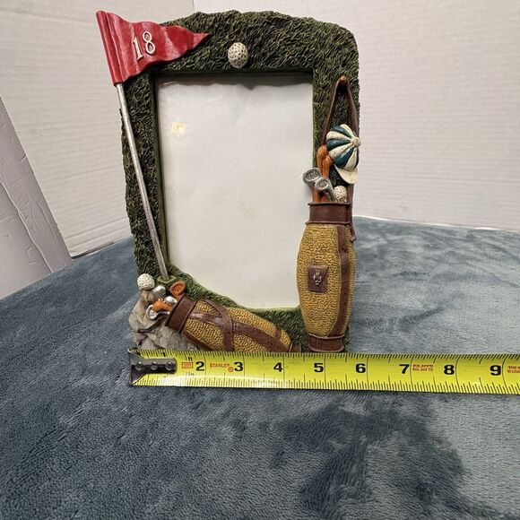 Vintage Tidewater Designs Golf Themed 3D Resin Picture Frame 4x6 - Picture 6 of 8